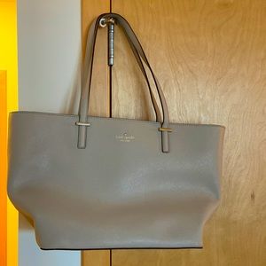 Gently used small beige Kate spade tote